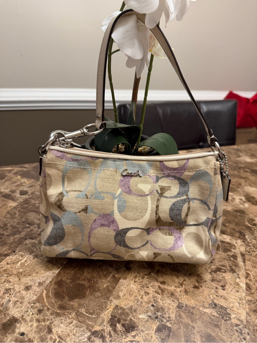 vintage Coach Y2K Optic Signature Mini Shoulder Bag